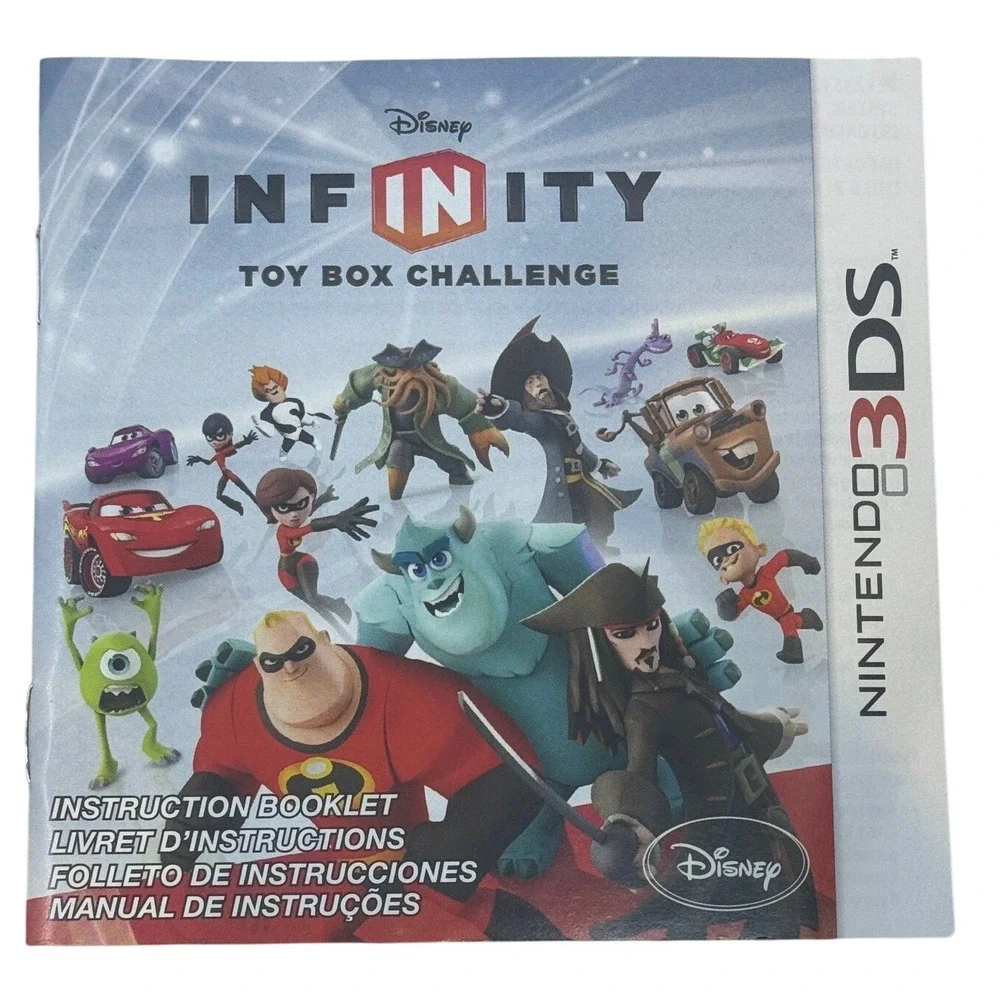 Disney Infinity‎ Toy Box Challenge Nintendo 3DS Instruction Booklet Manual